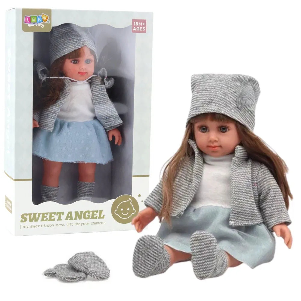 Sweet Angel lėlė su pilku drabužėliu – 36,5 cm